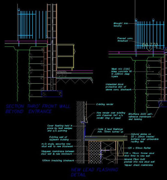 House Section – CAD Design | Free CAD Blocks,Drawings,Details