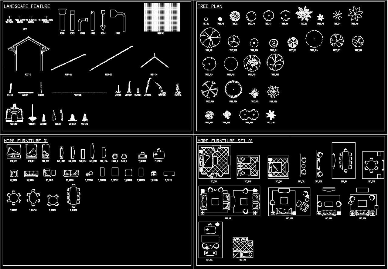 Autocad Blocks Set – CAD Design  Free CAD Blocks,Drawings,Details