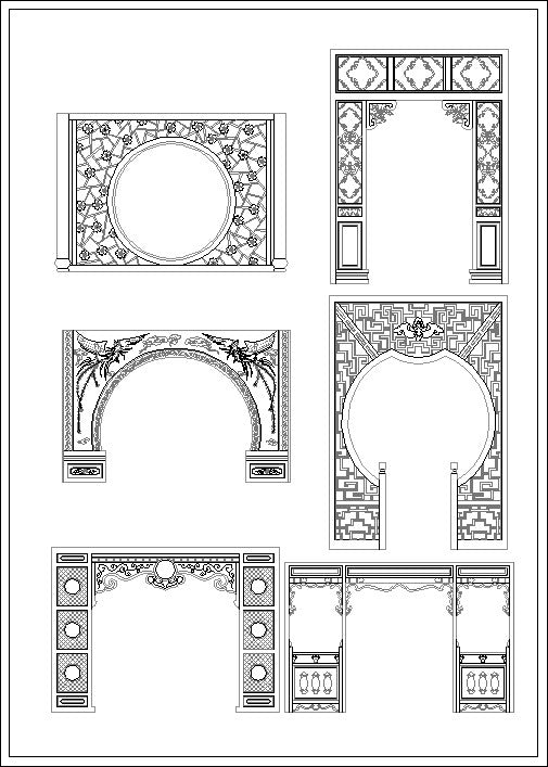 Indoor & Outdoor Decorative Screens – CAD Design | Free CAD Blocks ...