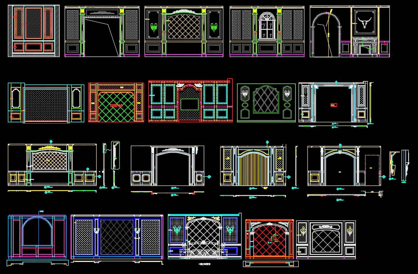 New Ideas 52+ Wall Decoration Cad Blocks