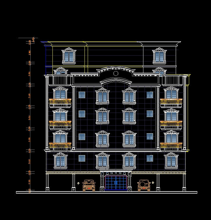 Building Elevation 10 CAD Design Free CAD Blocks,Drawings,Details