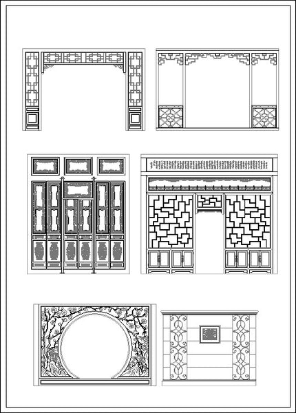 Indoor & Outdoor Decorative Screens – CAD Design | Free CAD Blocks ...