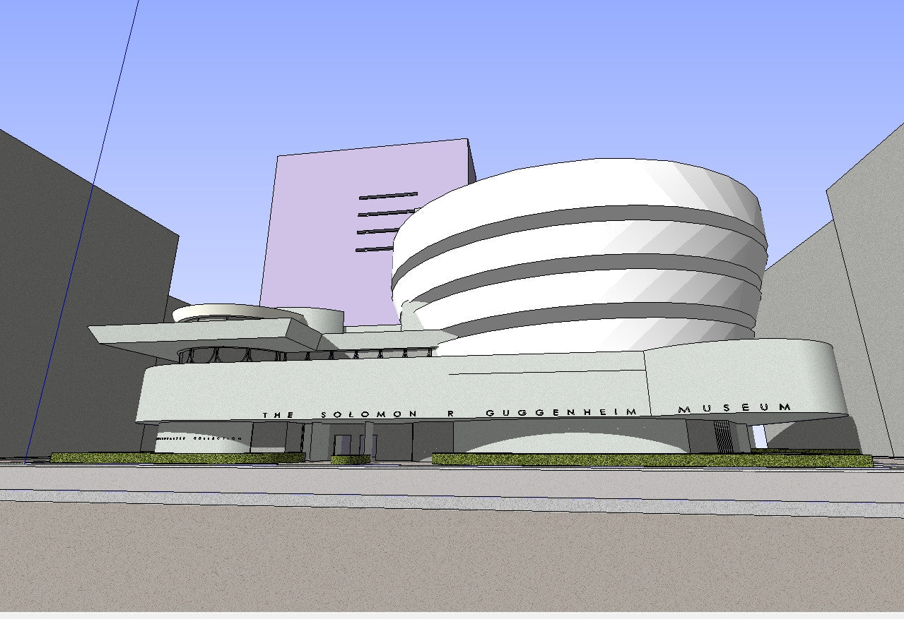 Sketchup 3D Architecture modelsGuggenheim Museum(Frank