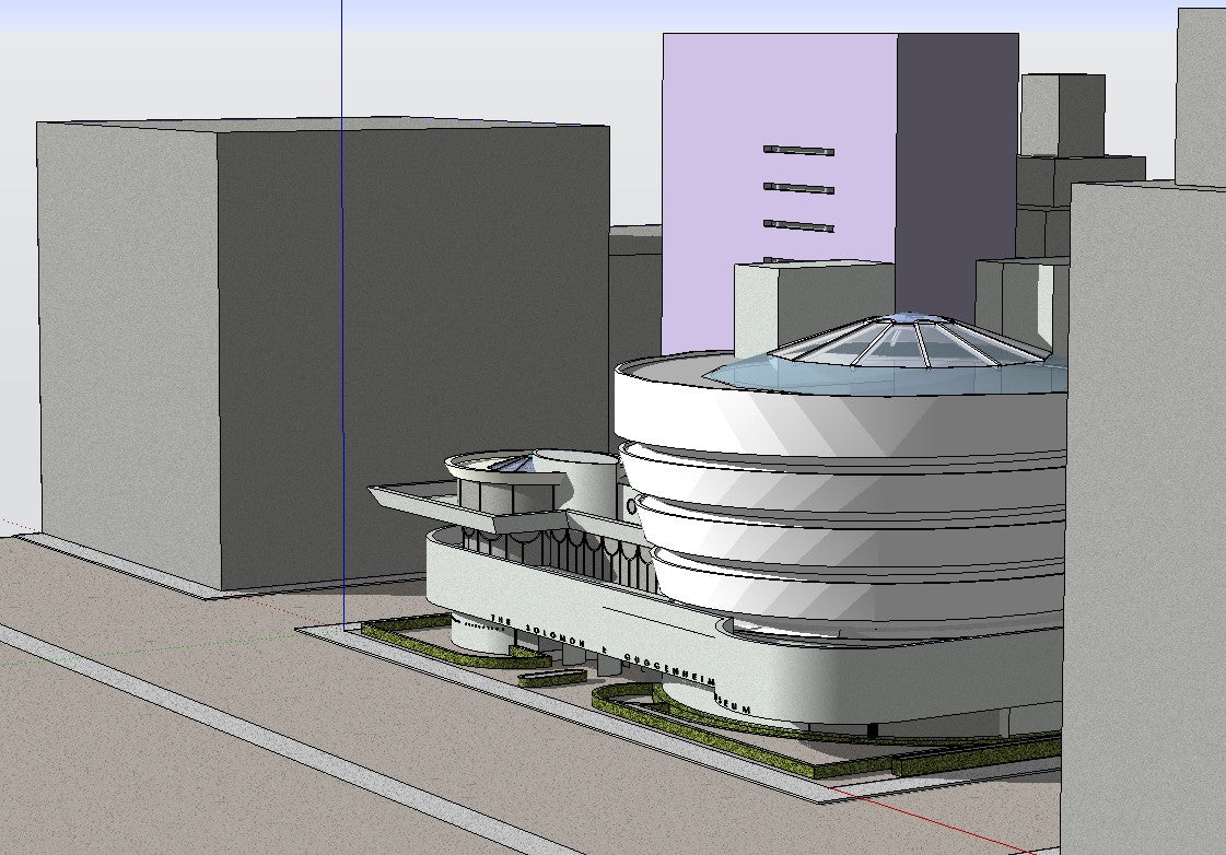 Sketchup 3D Architecture modelsGuggenheim Museum(Frank