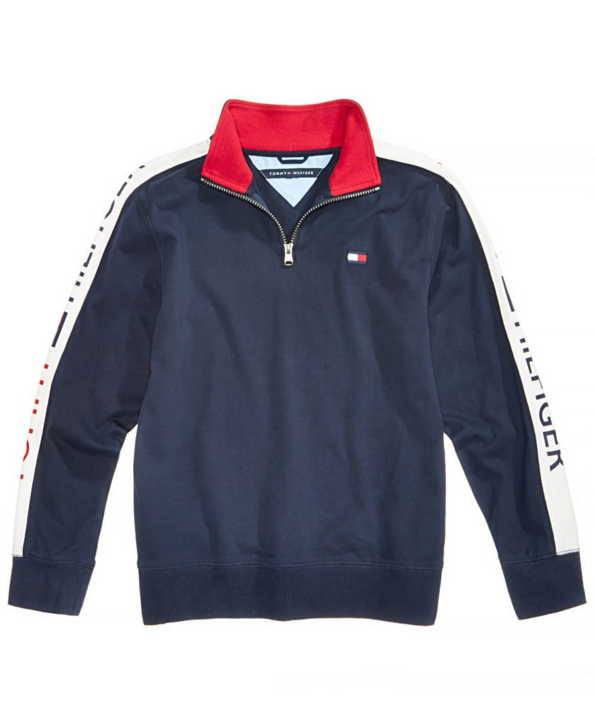 tommy hilfiger quarter zip sweatshirt