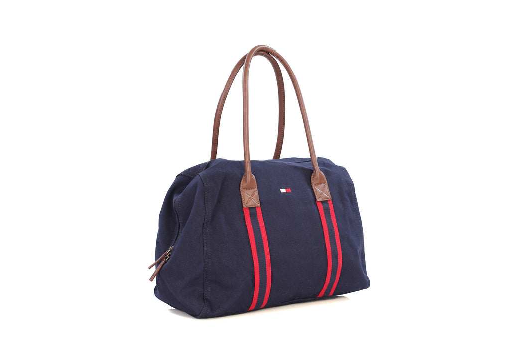 Tommy Hilfiger Red White Blue Canvas Unisex Duffle Bag Beach Gy – PickyShopping