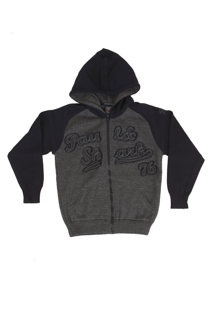 paul and shark hoodie black