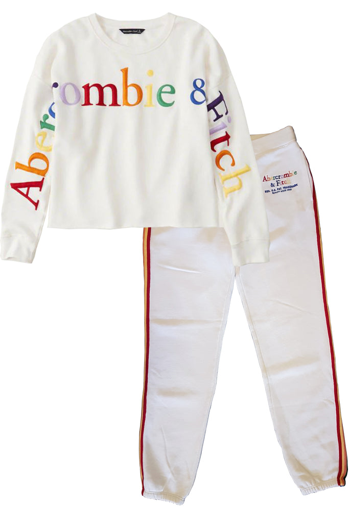 Abercrombie \u0026 Fitch RAINBOW LOGO Banded 