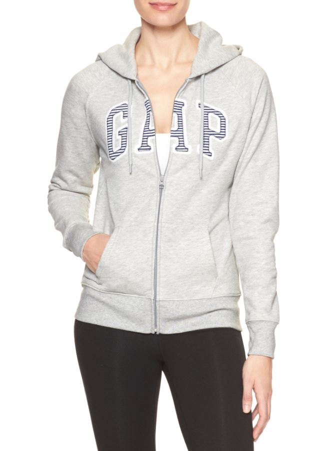 gap hoodie with zipper