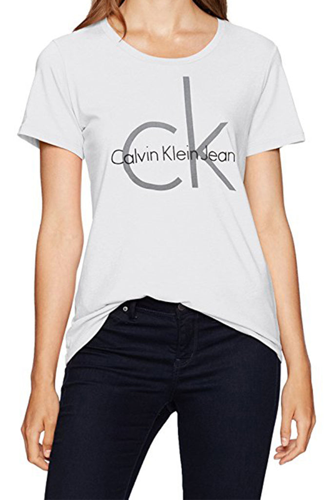 womens calvin klein logo t shirt