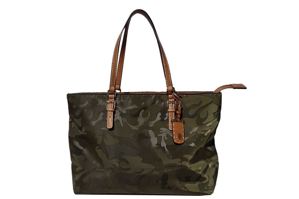 tommy hilfiger camo tote