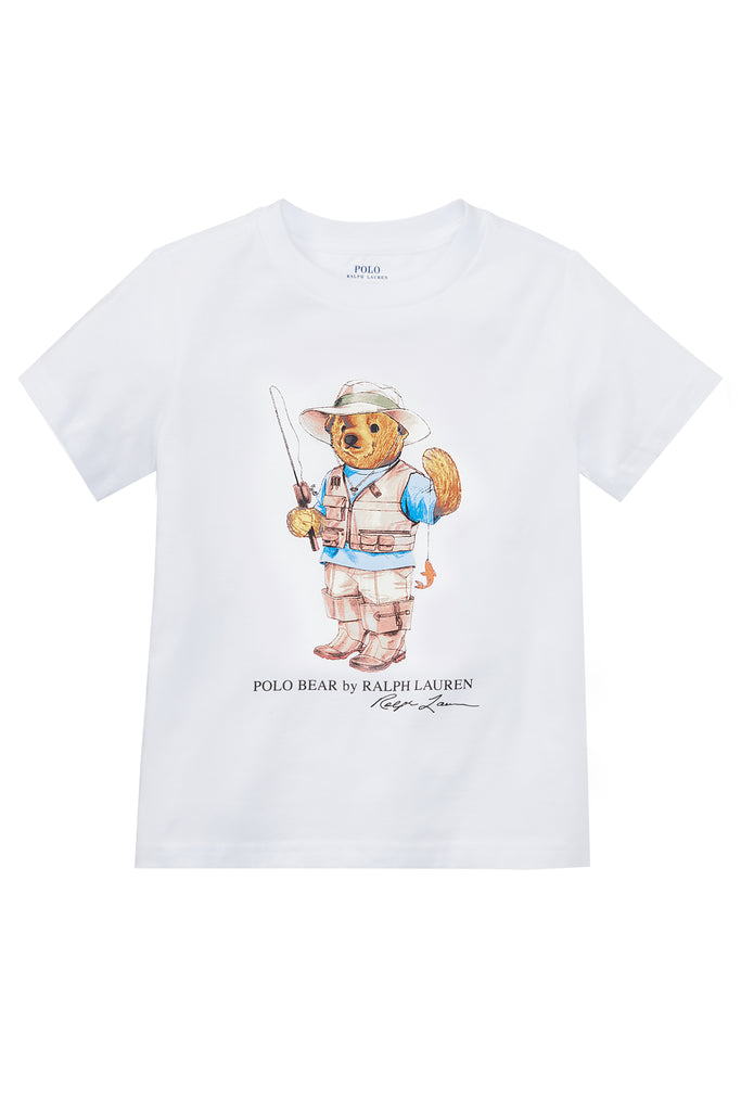 polo bear fishing t shirt
