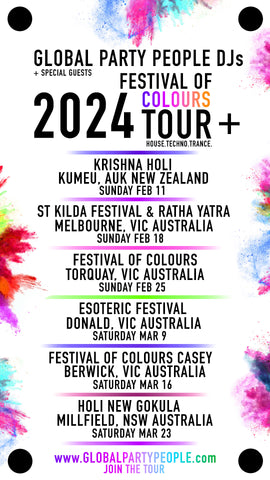Global Party People DJs 2024 Festival of Colours Tour