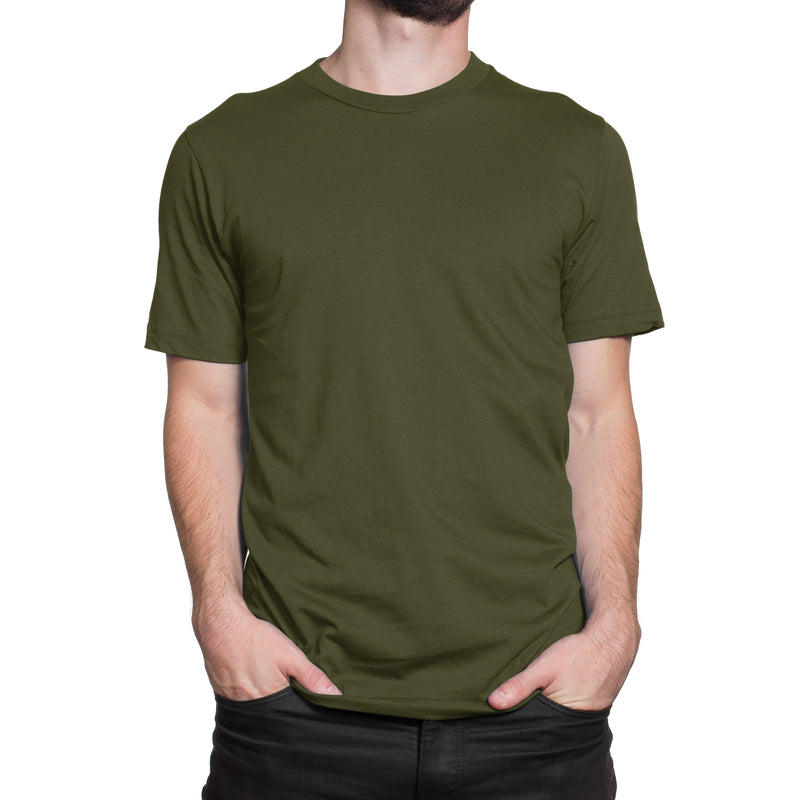 army green shirt and jeans