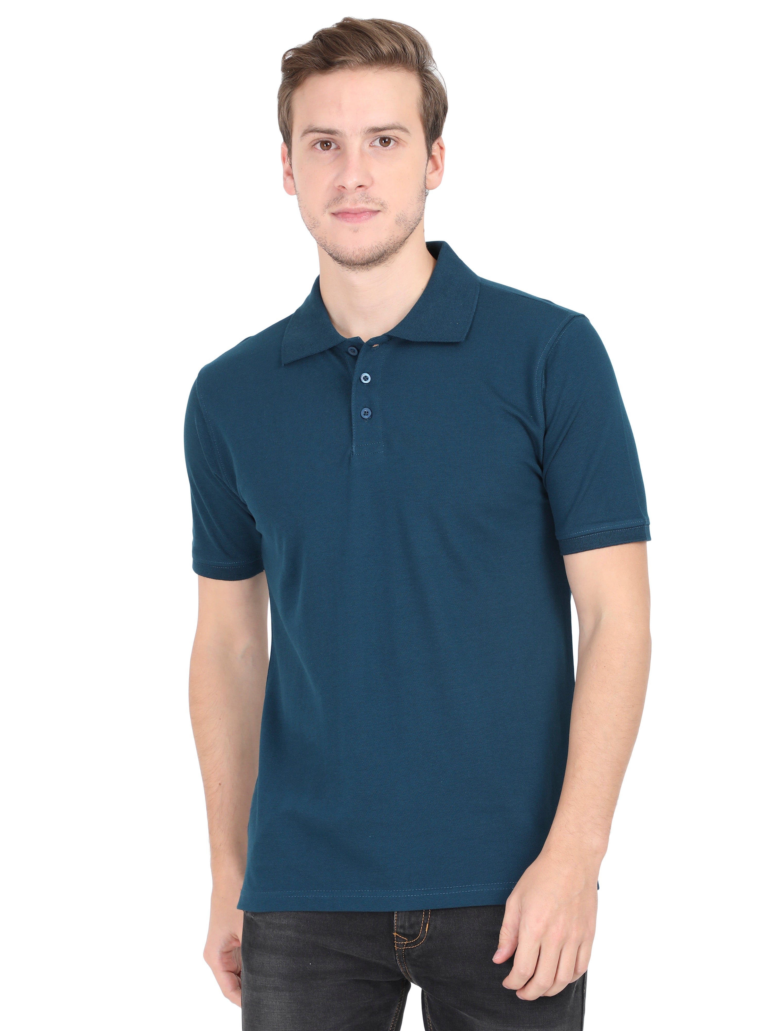 Midnight Blue Polo T-Shirt for Men | 100% cotton – Wolfattire