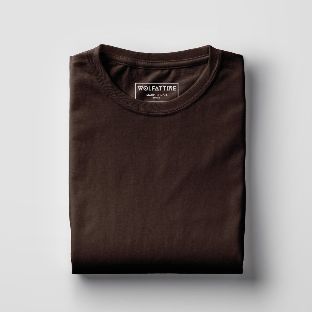 brown t shirt