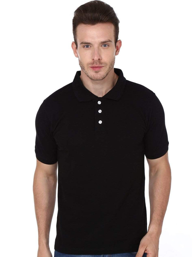 Men's Polo T-shirt Black – Wolfattire