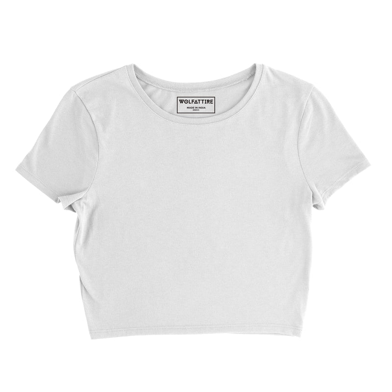 Buy Red plain crop top online in India | Wolfattire