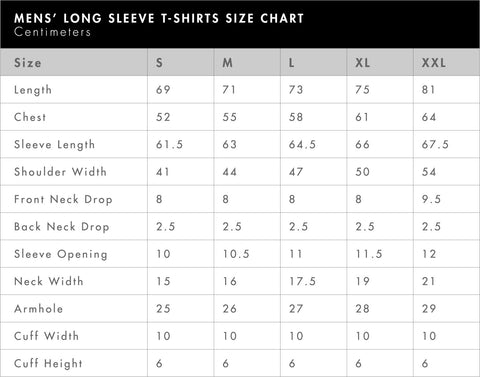 SIZE CHART & FAQs – Hook & Fly Apparel