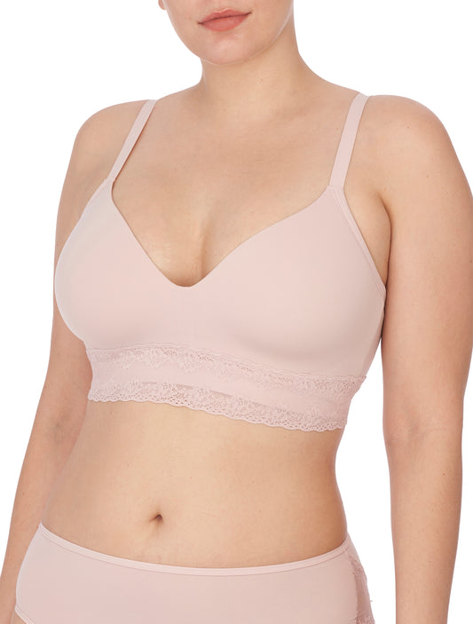 LoveRose, See You at Nine Non-Pocketed Wire-Free Bra, Lotus Pink &  Midnight