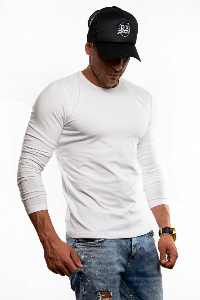 Plain White Long Sleeve T-shirt RB Design Fall Winter 2019/2020 – RB ...