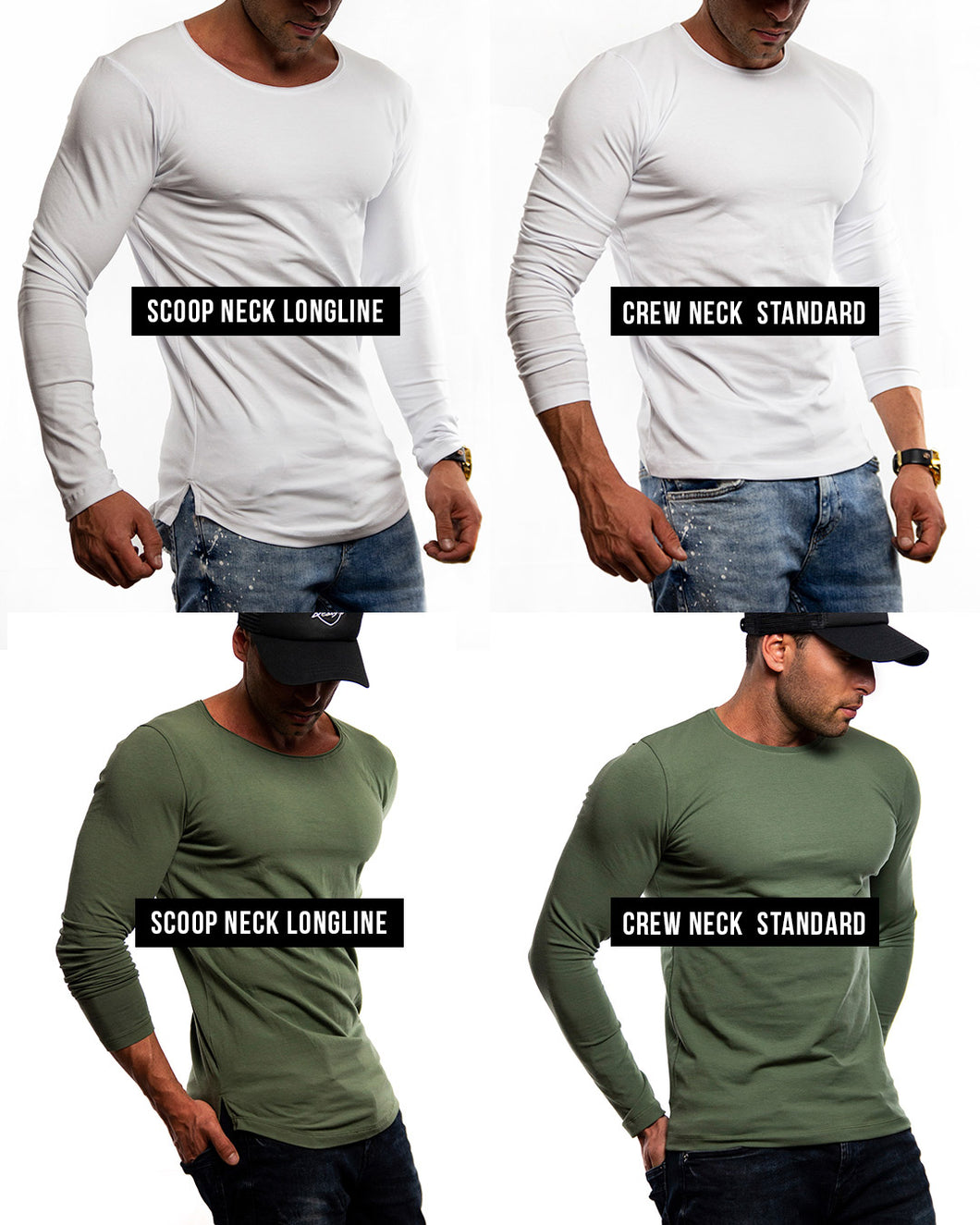 Men's Long Sleeve T-shirts / Cool Designer Brand Tees Clothing Online ...