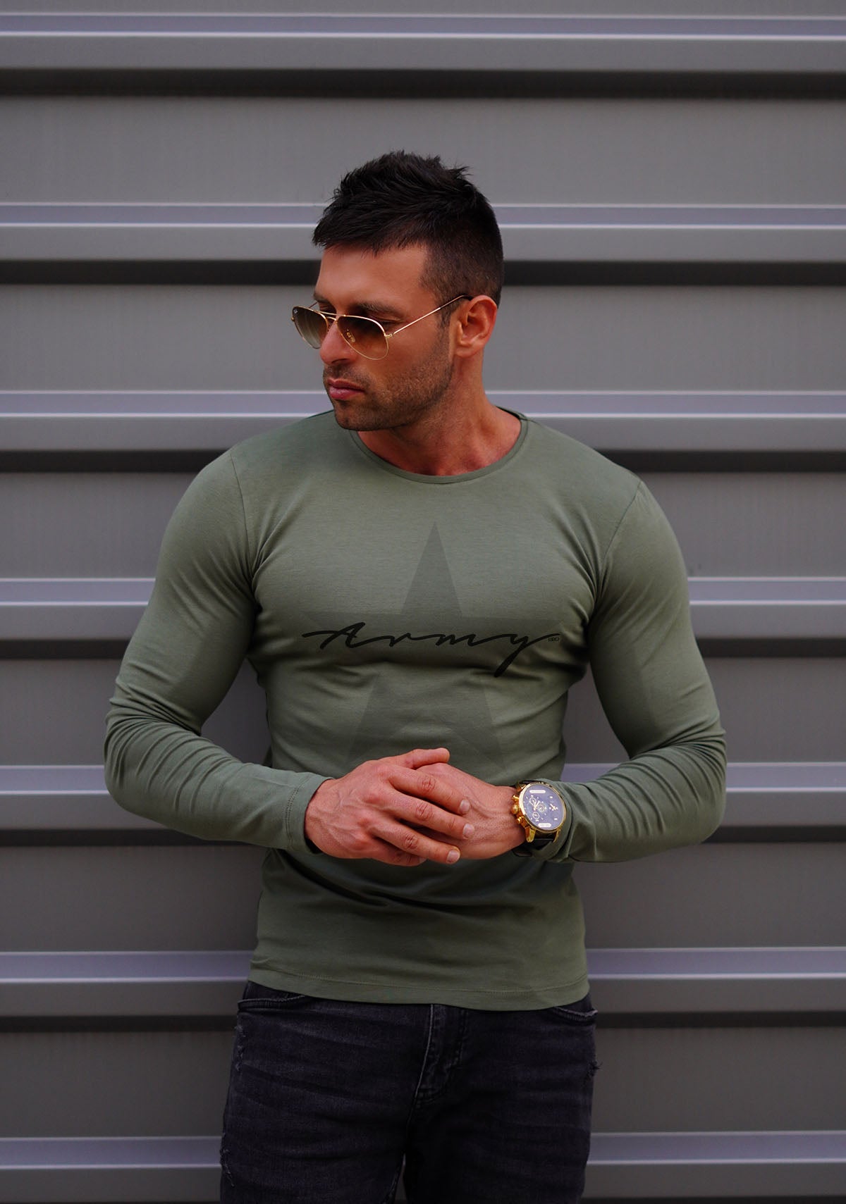 Men's Long Sleeve T-shirts / Muscle Fit Clothing Online / Casual Tees ...