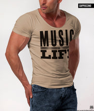 Men's T-shirt Music Is Life / color option / MD109