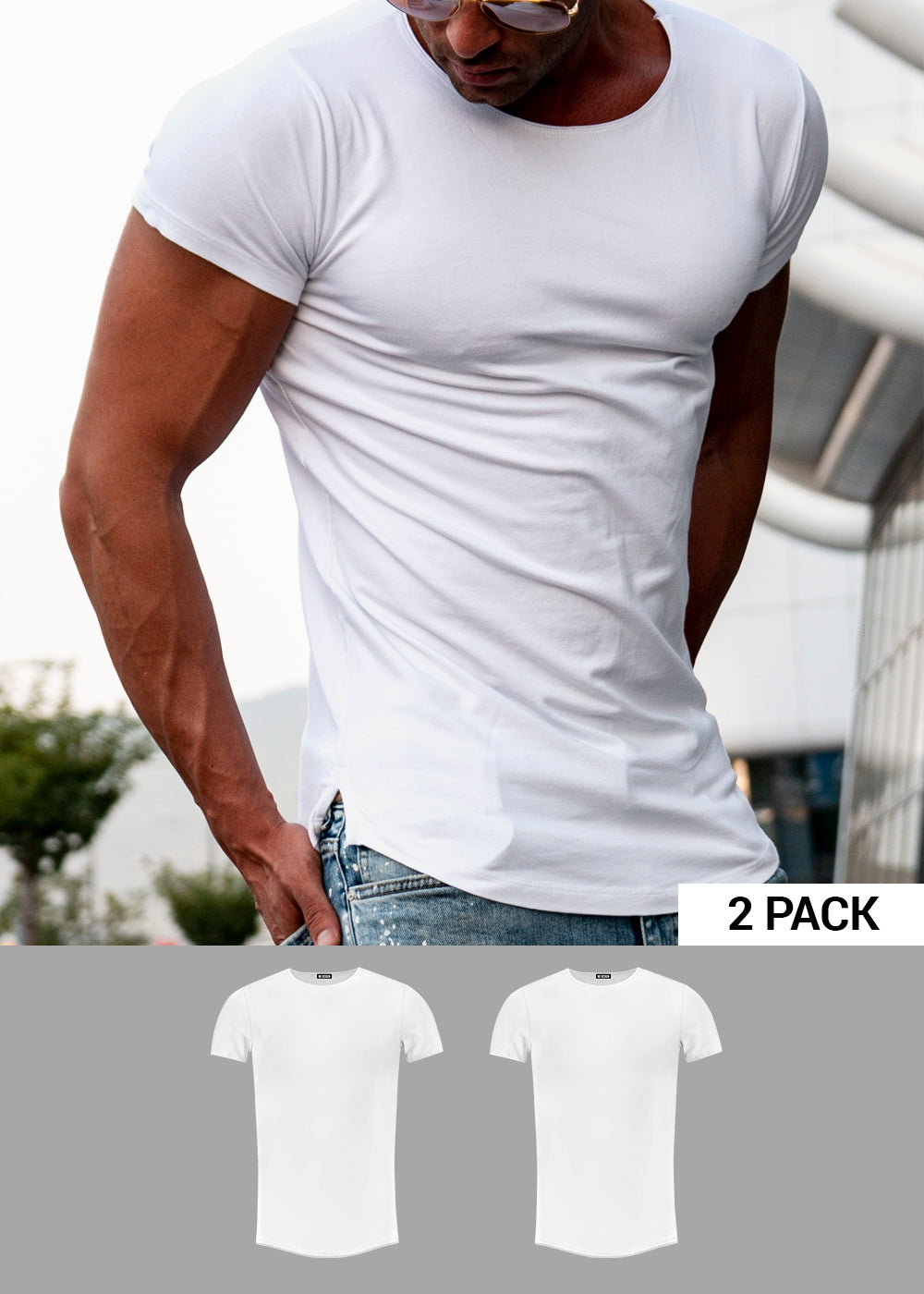 plain white longline t shirt