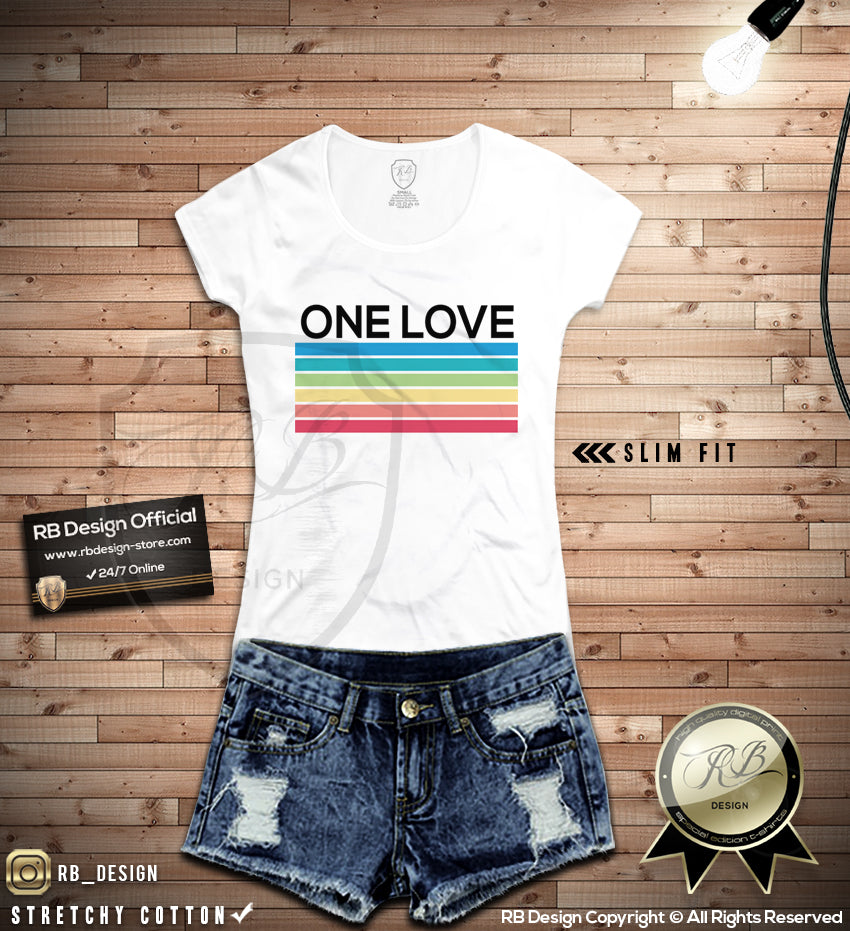 Women's T-shirt One Love | Cool Graphic Tees Online – RB Design Store