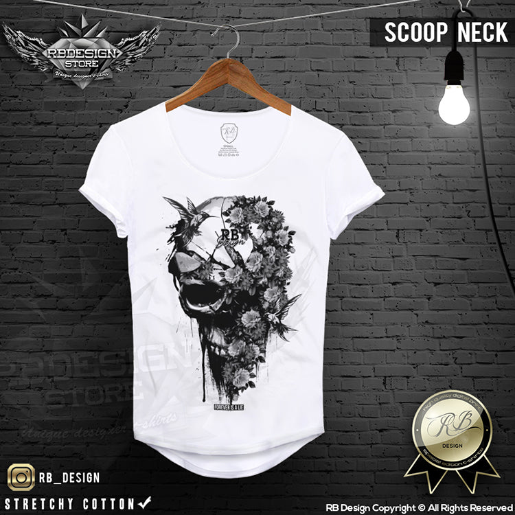 designer skull t shirt