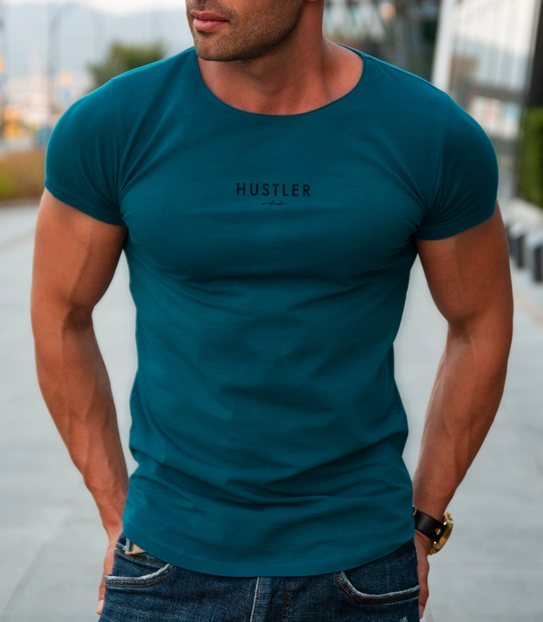 Scoop Neck Muscle Fit T-shirts | Designer Brand Longline Tees ONLINE ...