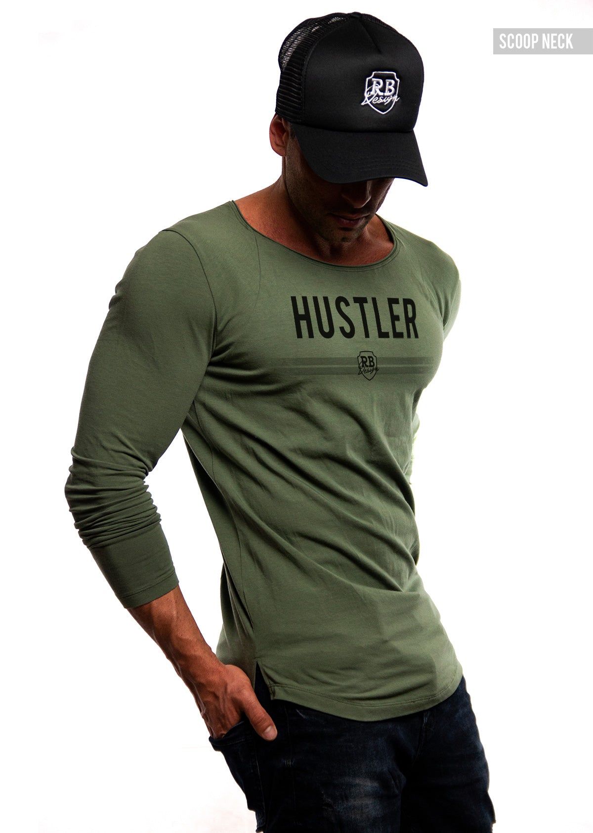 Entrepreneur Mens Long Sleeve T-shirts HUSTLER Premium Brand Tees – RB ...