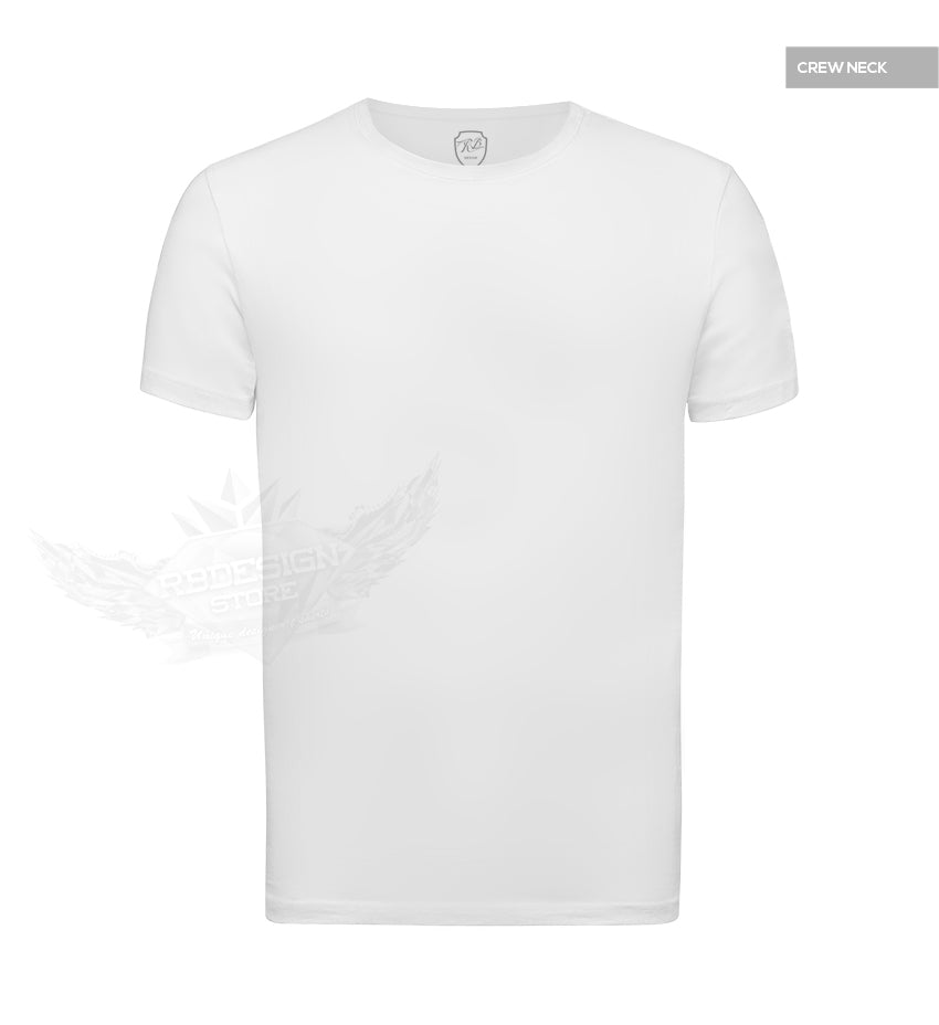 Men's Plain White Crew Neck T-shirt HIGH QUALITY slim fit tees online ...