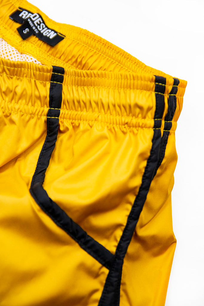 Bundle Yellow Mens Swimming Shorts + Black Hat BW02YB – RB Design Store