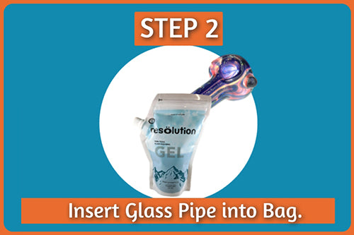 how to clean a glass pipe and save resin