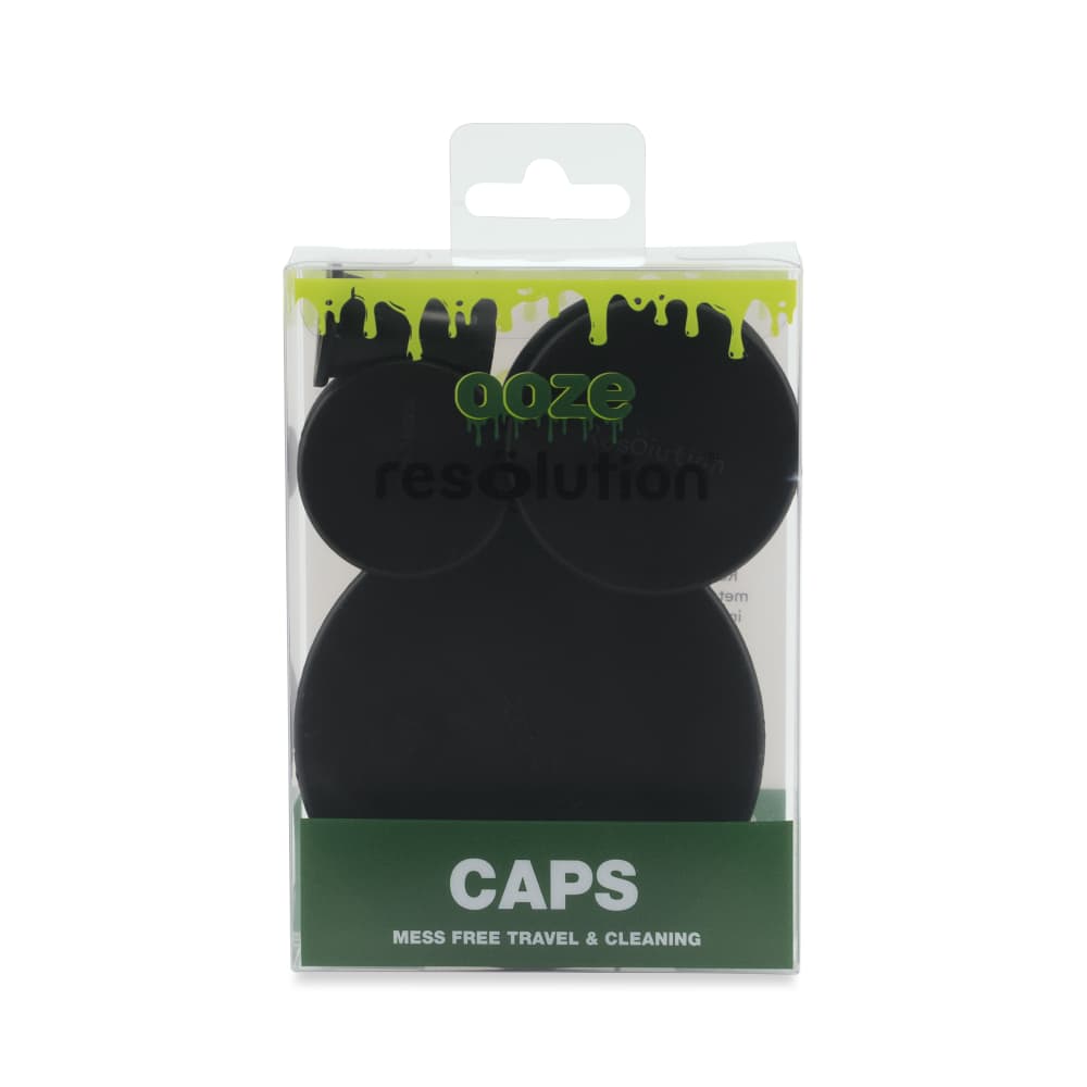 Ooze Resolution Res Caps - Green Silicone Bong End Cleaning Caps