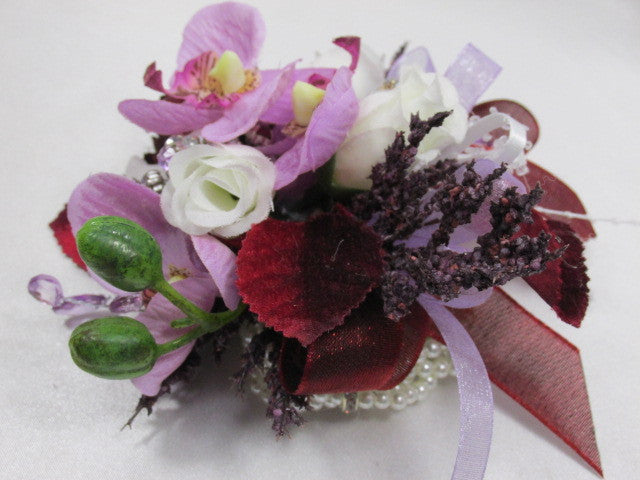 lavender wrist corsage