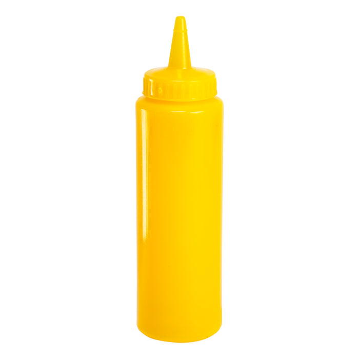 Squeeze Condiment / Sauce Bottle Yellow, 8 Ounce