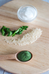 Curd, Rice & Spinach Puree