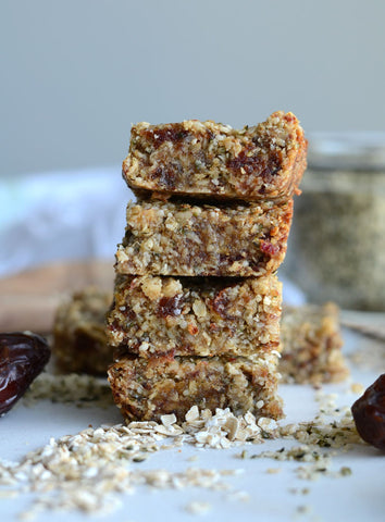 Vegan Tahini Hemp Seed Bars