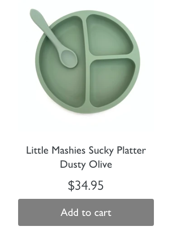 Little Mashies baby suction plate