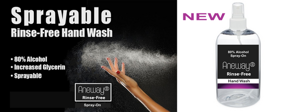 Rinse free spray on hand wash sanitizer