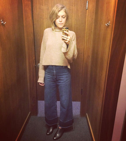 Maggie in Rachel Comey Legion jeans 2015