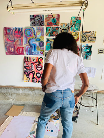 K'era Morgan in Art Studio