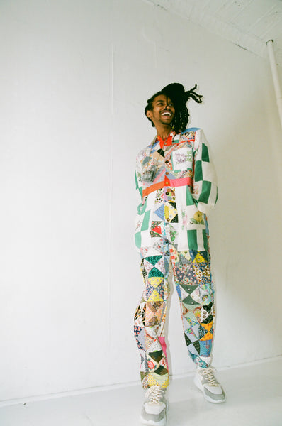 Quilted Jumpsuit by The Series NY on model