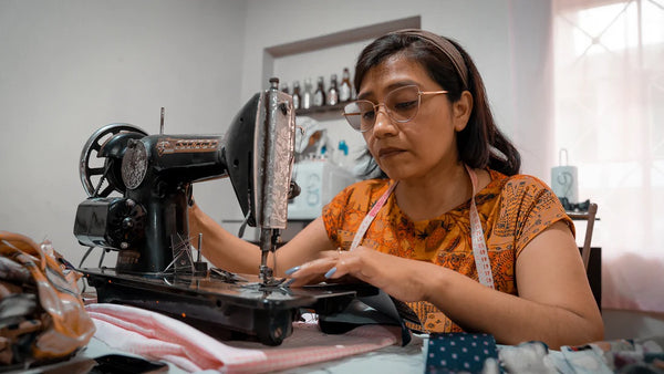 Luz, seamstress for LOTI Studio