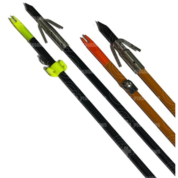 12X 32 Bowfishing Arrows Fiberglass Barbs Broadhead Archery Bow