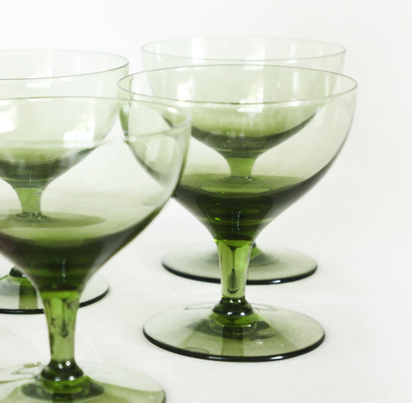 Green Cocktail Glasses Set Of 2 The Tiny House Farm