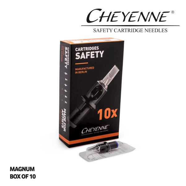 Cheyenne Hawk Safety Cartridge Tattoo Needles Box of 10 - Magnum